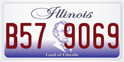 IL license plate B579069