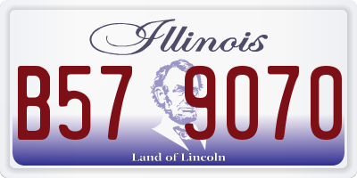 IL license plate B579070