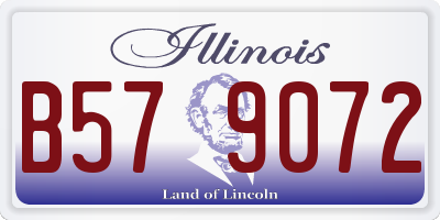 IL license plate B579072
