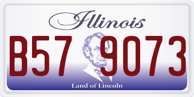 IL license plate B579073