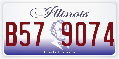 IL license plate B579074