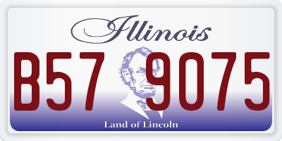 IL license plate B579075