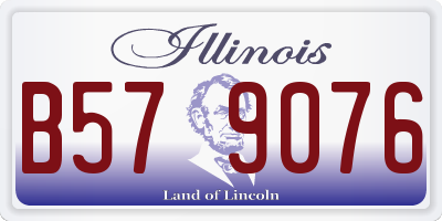 IL license plate B579076