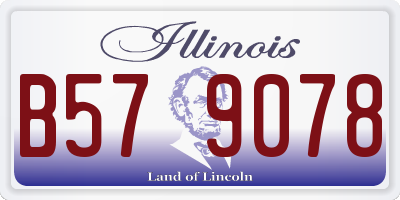 IL license plate B579078