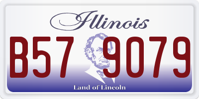 IL license plate B579079