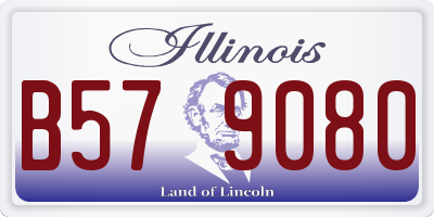 IL license plate B579080