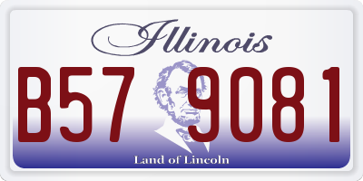 IL license plate B579081