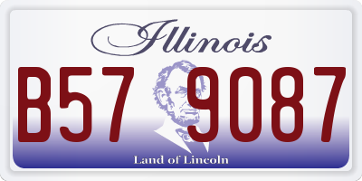 IL license plate B579087