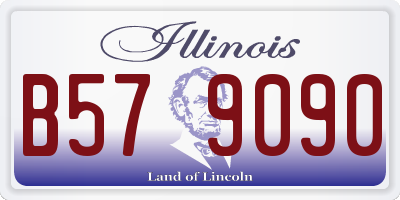 IL license plate B579090
