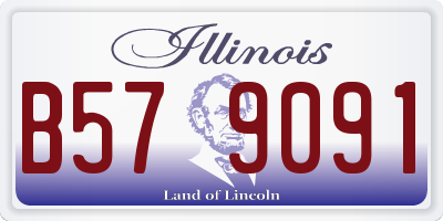 IL license plate B579091