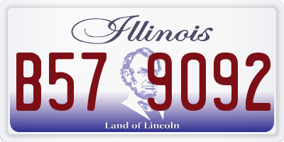 IL license plate B579092