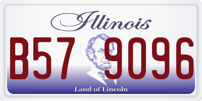 IL license plate B579096