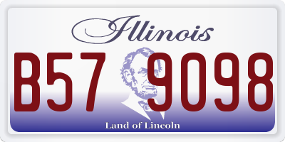IL license plate B579098