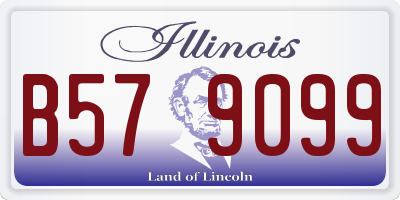 IL license plate B579099