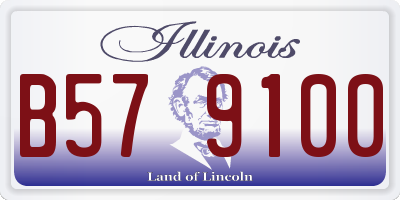 IL license plate B579100