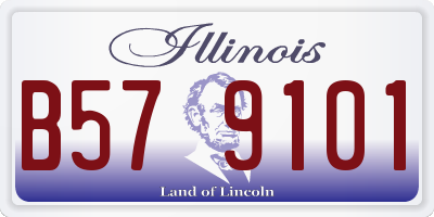 IL license plate B579101