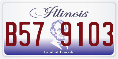 IL license plate B579103