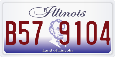 IL license plate B579104