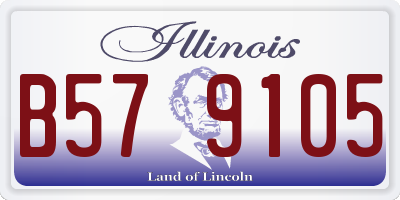 IL license plate B579105