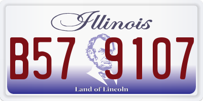 IL license plate B579107