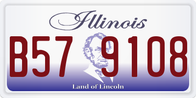 IL license plate B579108