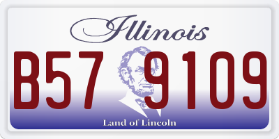 IL license plate B579109