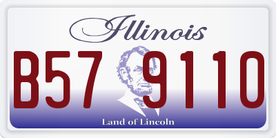 IL license plate B579110