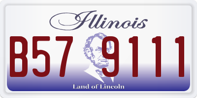 IL license plate B579111