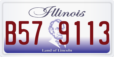 IL license plate B579113