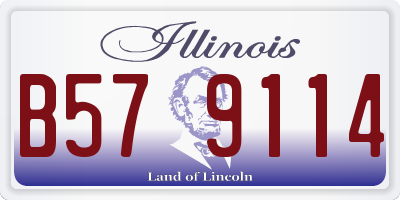 IL license plate B579114