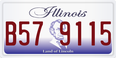 IL license plate B579115