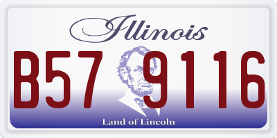 IL license plate B579116
