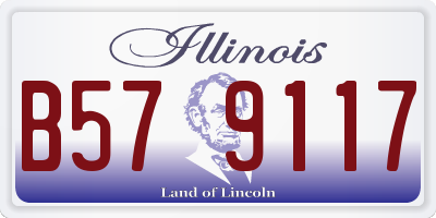 IL license plate B579117