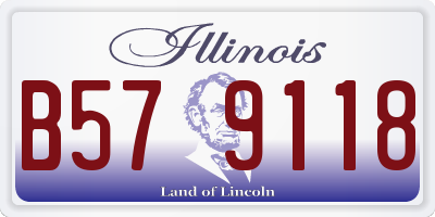 IL license plate B579118