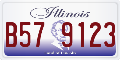 IL license plate B579123