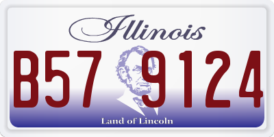IL license plate B579124