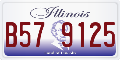 IL license plate B579125