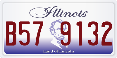 IL license plate B579132