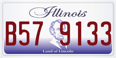 IL license plate B579133