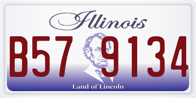 IL license plate B579134