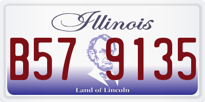 IL license plate B579135