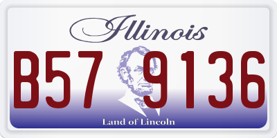 IL license plate B579136