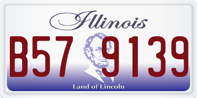 IL license plate B579139