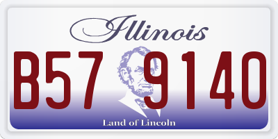 IL license plate B579140