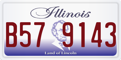 IL license plate B579143