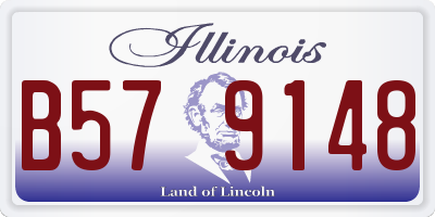 IL license plate B579148