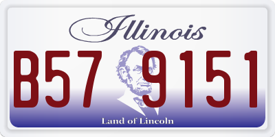 IL license plate B579151