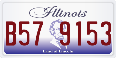 IL license plate B579153