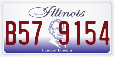 IL license plate B579154