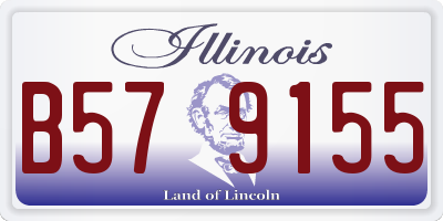 IL license plate B579155